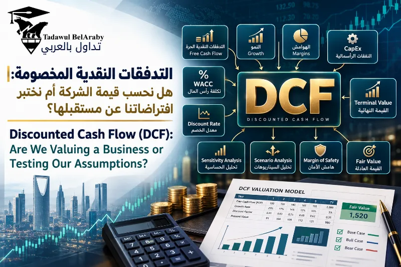 💰 التدفقات النقدية المخصومة: هل نحسب قيمة الشركة أم نختبر افتراضاتنا عن مستقبلها؟