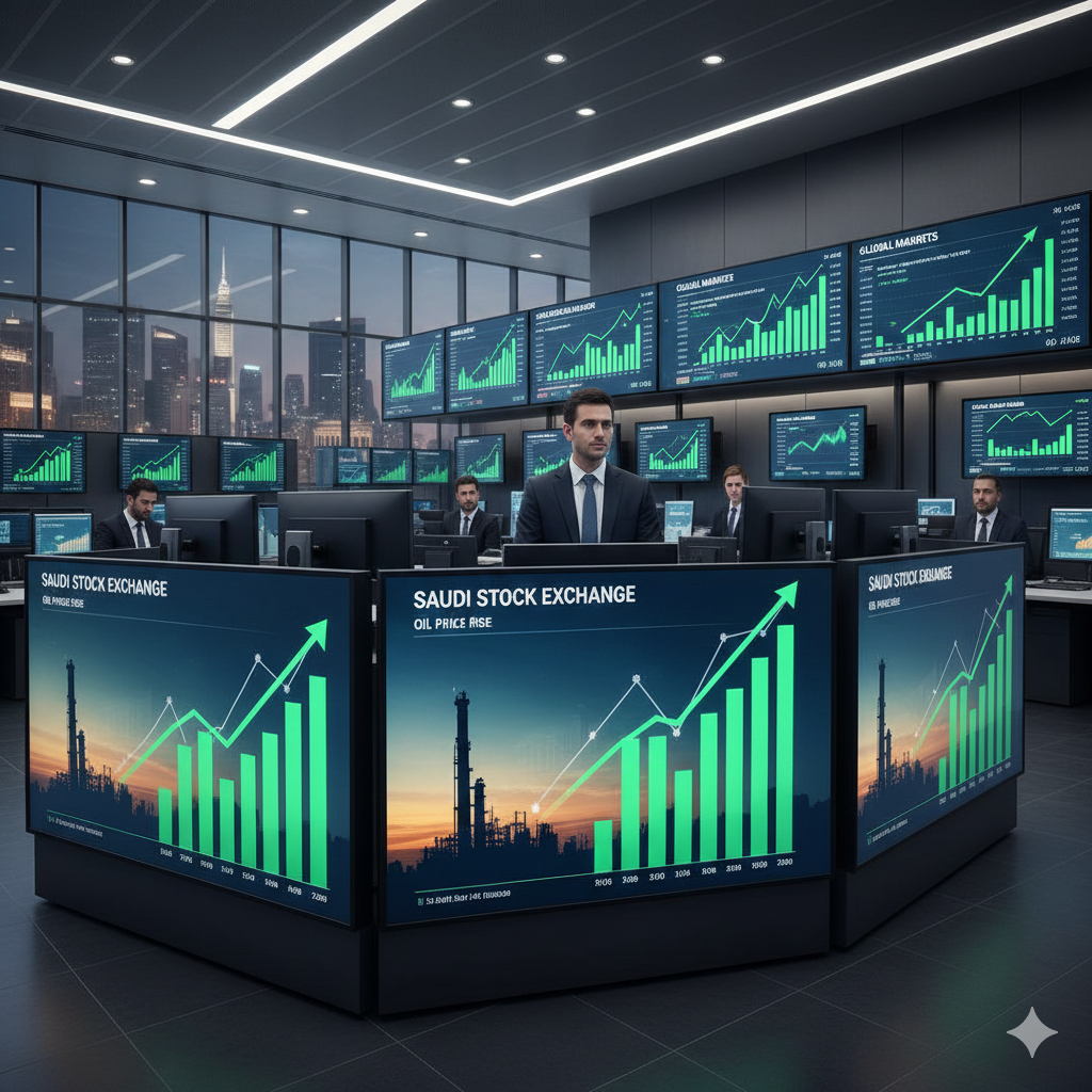 تاسي يقود مكاسب الخليج وسط صعود النفط وتحسن المزاج الاستثماري