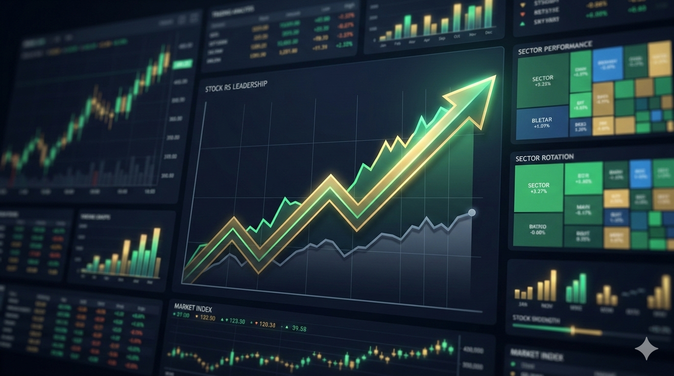 📌 كيف تبني محفظة أقوى من المؤشر باستخدام القوة النسبية؟