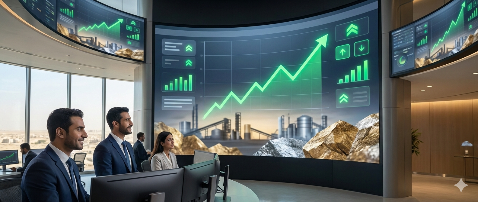 سهم "معادن" يسجل أعلى سعر تاريخي منذ الإدراج وسط خطط استثمارية ضخمة